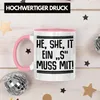 Trendation - Englischlehrer Tasse Geschenk He She It Produktbild-Vorschau 3