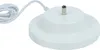 A white charging base with a cable and a metal charging pin on top, isolated on a white background. Produktbild-Vorschau