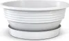 Plastard Blumenschale Weiss Ø 40 cm mit Untersetzer - Produktbild-Vorschau 1