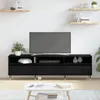 Möbel TV-Schrank Schwarz Eiche 150x30x44,5 cm Holzwerkstoff Produktbild-Vorschau 4