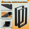 2er Set Tischgestell 60x72 cm Tischbeine Tischkufen schwarz Produktbild-Vorschau 6