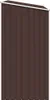 A brown metal firewood shed with a white trim along the top edge. Produktbild-Vorschau