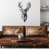 Wallity, Red Deer 2, nástěnná dekorace, černá, kov, 42 x 70 Náhled obrázku produktu 2