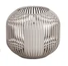 Windlicht Wili Stäbe in Kugelform H. 18cm grau aus Metall Produktbild-Vorschau 1