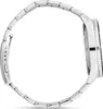 Side view of a silver watch with a metal band. Náhľad obrázku produktu