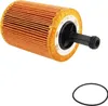 A product shot of an oil filter with a black plastic stem and a black O-ring below it. Náhled obrázku produktu