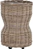 KRINES HOME Großer Pflanzkorb Rattan grau XXL Pflanzkübel Produktbild-Vorschau 1