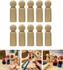 Oblique Unique 10 Holz Figuren zum Bemalen Männer Holzdeko Produktbild-Vorschau 1