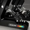 Close-up view of the internal mechanism of a racing wheel pedal set, showing springs and pressure indicators. Produktbild-Vorschau