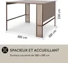 Blumfeldt Tonnelle de Jardin 3x3m en Metal avec Lattes en Voir les images du produit 6