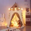 Namiot tipi dla dzieci w kolorze beżowym z motywem Podgląd zdjęcia produktu 4