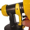 A close-up shot of a black and yellow paint sprayer. Produktbild-Vorschau