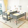 Dreibett Etagenbett 90 x 200 cm, modulares Kinderbett mit 3 Produktbild-Vorschau 3
