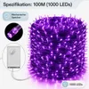 100M 1000LEDs 8 režimů víla světla elektřina LED vánoční Náhled obrázku produktu 2