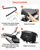 Borsa posteriore per moto SucceBuy (22-34 L) con copertura Anteprima dell’immagine prodotto 4