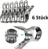 6x Strandtuch Klammern, XXL Wäscheklammern, Badetuch Clips, Produktbild-Vorschau 1