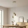 Lindby Hängelampe Ovelia, beige, 3-flammig, Metall, E27 Produktbild-Vorschau 3