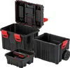 Three black toolboxes with red accents are displayed against a white background. Náhľad obrázku produktu