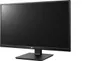 A black LG monitor on a stand, shown from a three-quarter angle against a white background. Voir les images du produit