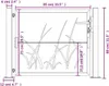Vidaxl Cancello Grass Design 105x80 cm in acciaio corten Anteprima dell’immagine prodotto 12