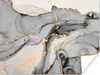 MuchoWow® Poster Marmor - Gold - Grau 120x90 cm - Wandbild Produktbild-Vorschau 1