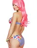 Chilirose Push-Up Bikini Set CR3660 Bikini in blau/weiß mit Produktbild-Vorschau 5