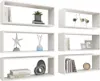 vidaXL Cube Shelves 6 ks. Bílé 60x15x23 cm odvozené dřevo Náhled obrázku produktu 3