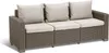 Gartenmöbel Keter California dreisitziges Sofa Cappuccino Produktbild-Vorschau 3