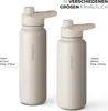 Trink Flasche Edelstahl 750ml Thermoflasche Sport Gym isoliert Strohhalm Vinsun Produktbild-Vorschau