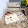 Intirilife Schmuckkästchen mit 3 Schubladen in Beige - 23.5 Produktbild-Vorschau 4