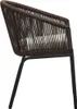 vidaXL Gartenstühle 2 Stk. Braun PE-Rattan -  Gartenstühle Produktbild-Vorschau 5