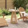 vidaXL Table de jardin à manger brune 70 x 70 x 75 cm teck Voir les images du produit 2