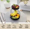 zuppiera di frutta a 2 livelli con porta-banane, cesto per Anteprima dell’immagine prodotto 4