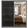 Schwebetürenschrank Kleiderschrank Schrank 203 cm Produktbild-Vorschau 3