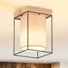 ZMH Deckenleuchte Flur Deckenlampe Holz 1 Flammig E14 Produktbild-Vorschau 1