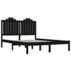 Massivholzbett Schwarz Kiefer 200x200 cm , Klassische Produktbild-Vorschau 3