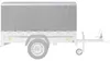 UNITRAILER Anhängerplane 200x125 cm Grau Hochplane 80 cm Produktbild-Vorschau 6