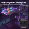 VASAGLE Gaming Tisch mit LED, Z-Förmig Computertisch, Produktbild-Vorschau 8