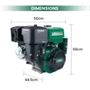 420cc 15PS/8KW Benzinmotor 4-Takt-OHV-Motor Horizontal Produktbild-Vorschau 5