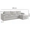 Ecksofa L NICO für 3 Personen mit Schlaffunktion POSO 47 | Produktbild-Vorschau 6