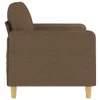 2-Sitzer-Sofa Braun 120 cm Stoff Produktbild-Vorschau 4