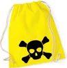 Huuraa Turnbeutel Pirat Totenschädel 12 Liter Yellow Produktbild-Vorschau 1