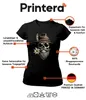 Dames T-shirt, zwart, maat M, met motieven: doodskop, Productafbeelding-voorbeeld 4