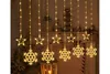 F-H-S Vorhang 200LED mit Sternen und Schneeflocken Produktbild-Vorschau 2