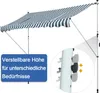 Outsunny Markise Klemmmarkise Faltarm Handkurbel Balkon 3 x Produktbild-Vorschau 5