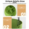 pack de 3 pots de fleurs suspendus avec plateau amovible, Voir les images du produit 3