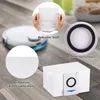 A collage of images showing details of dust bags for a robot vacuum cleaner. Produktbild-Vorschau