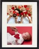 A collage of two photos, one of a couple holding heart shapes over their eyes and another of a baby with a heart decoration. Náhľad obrázku produktu