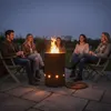 Relaxdays Braciere, acciaio Corten, effetto ruggine, A x P: Anteprima dell’immagine prodotto 2
