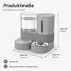 Futterautomat Katze mit Wasserspender, 2-in-1 Katzen Produktbild-Vorschau 3